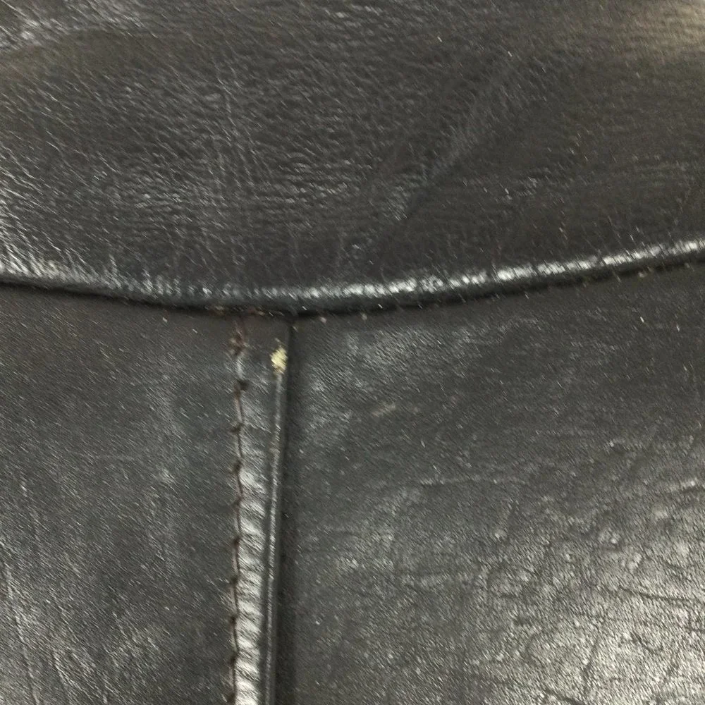 Excelled Black Leather Jacket,‎ Vintage, 42R,